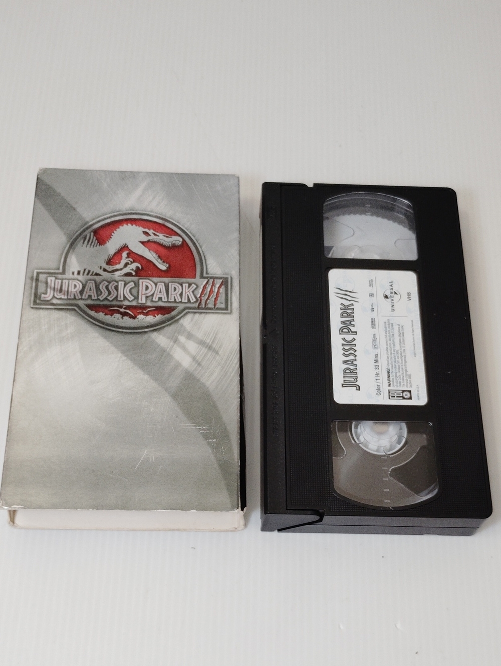 12 For $8 Jurassic Park III VHS Tape with Box - Black and Silver
